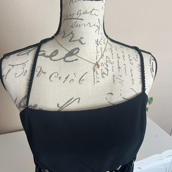 Black evening gown with embellishments - Picture 3 of 8